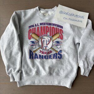 Vintage 1996 Texas Rangers Champions Baseball Sweatshirt MLB Men Women Shirt Tee